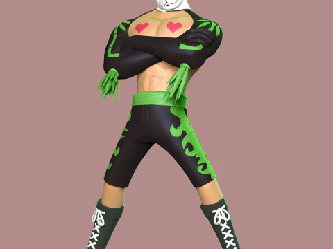 Pandaman - One Piece 3D Print Model