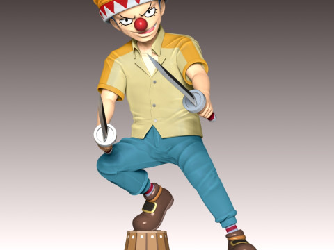 Young Buggy - One Piece 3D Print Model