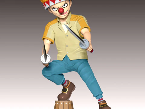 Young Buggy - One Piece 3D Print Model