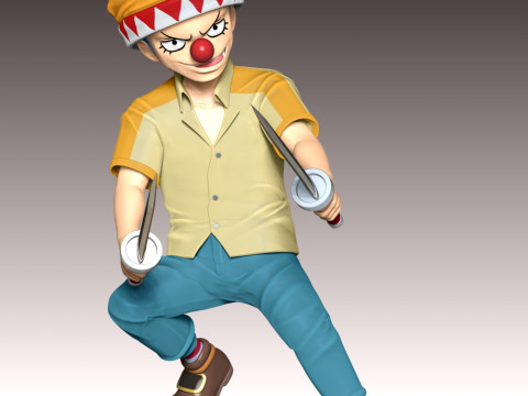 Young Buggy - One Piece 3D Print Model