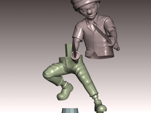 Young Buggy - One Piece 3D Print Model
