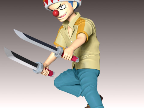 Young Buggy - One Piece 3D Print Model