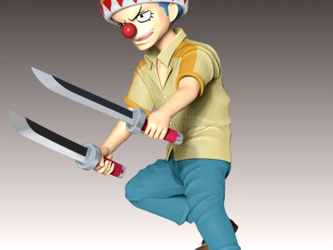 Young Buggy - One Piece 3D Print Model