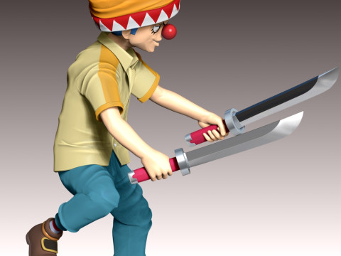 Young Buggy - One Piece 3D Print Model