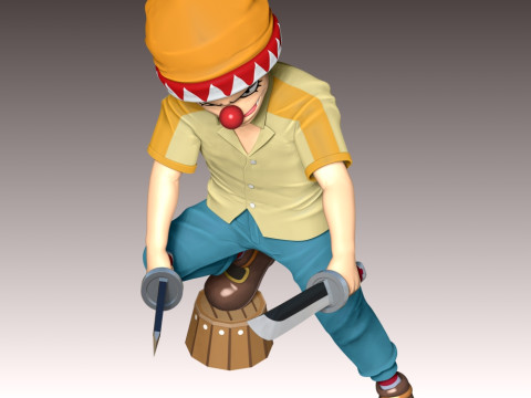 Young Buggy - One Piece 3D Print Model