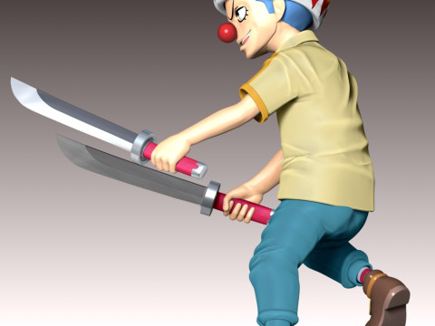 Young Buggy - One Piece 3D Print Model