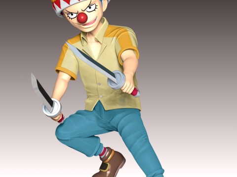 Young Buggy - One Piece 3D Print Model