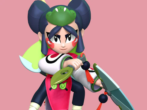 Kaze - Brawl Stars 3D Print Model