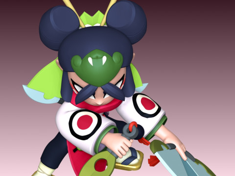 Kaze - Brawl Stars 3D Print Model