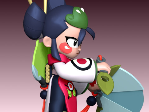 Kaze - Brawl Stars 3D Print Model