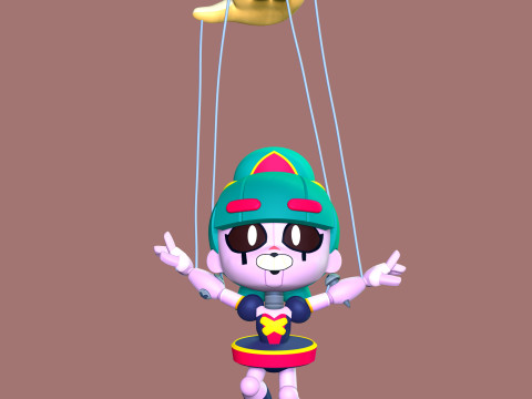 Gigi - Brawl Stars 3D Print Model