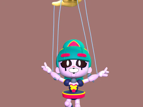 Gigi - Brawl Stars 3D Print Model