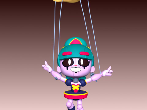 Gigi - Brawl Stars 3D Print Model