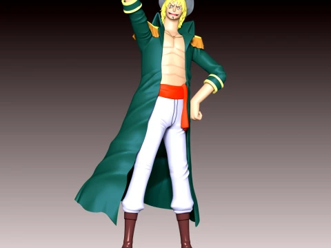Captain Yorki - One Piece 3D Print Model
