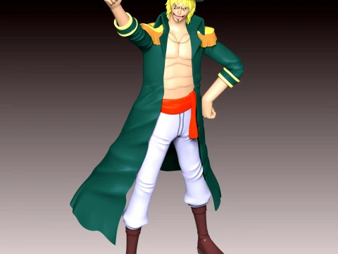 Captain Yorki - One Piece 3D Print Model
