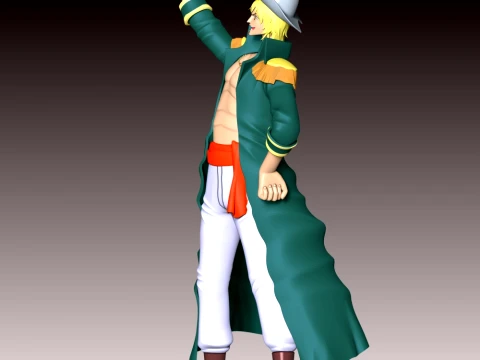 Captain Yorki - One Piece 3D Print Model