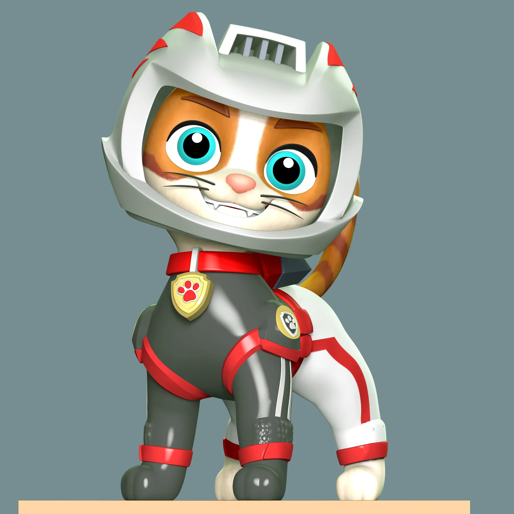 Wild Cat - Paw patrol 3D Print Model .c4d .max .obj .3ds .fbx .stl .blend 
