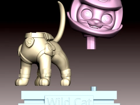 Wild Cat - Paw patrol 3D Print Model