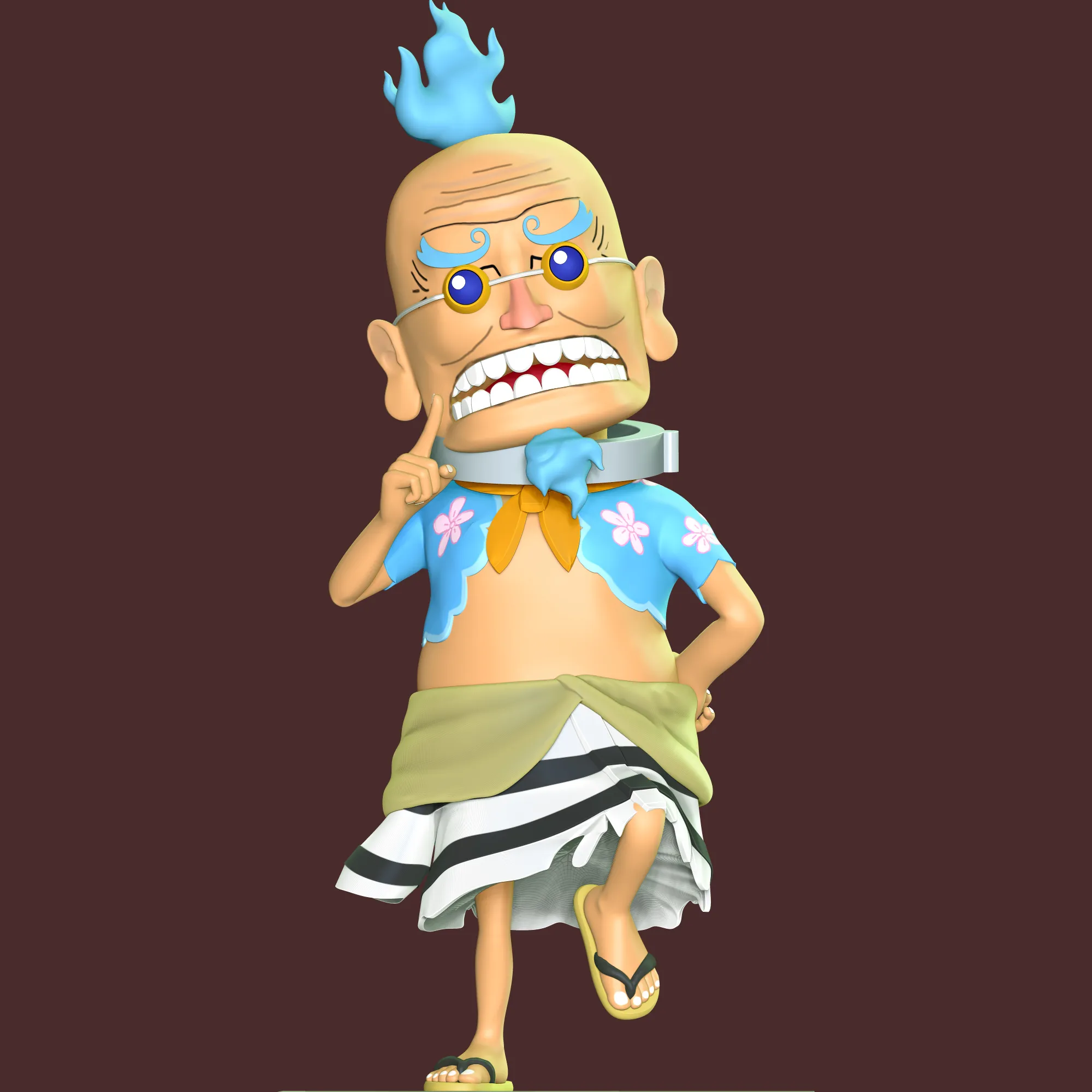 Hyogoro - One Piece 3D Print Model .c4d .max .obj .3ds .fbx .stl .blend