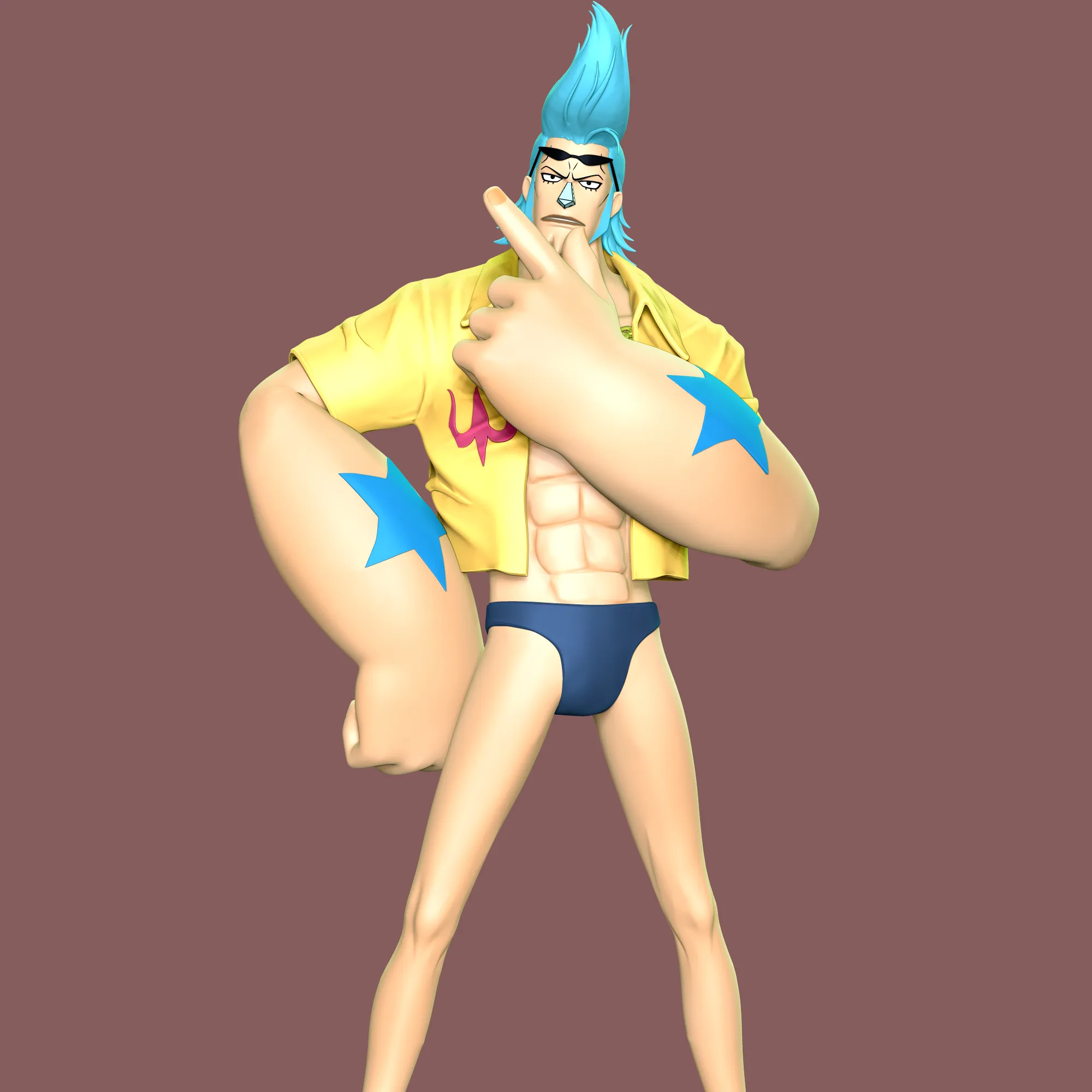 フランキー・スリラーバーク 3Dプリントモデル .c4d .max .obj .3ds .fbx .stl .blend