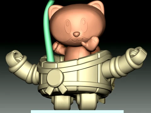 Tanuki Sprout 3D Print Model