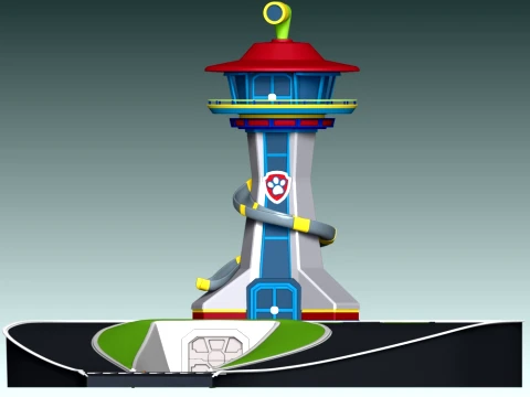 Paw Patrol Control Tower 3D Print Model