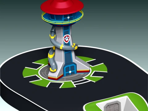 Paw Patrol Control Tower 3D Print Model