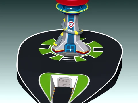 Paw Patrol Control Tower 3D Print Model