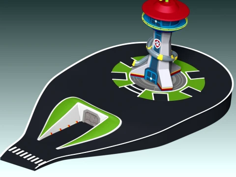 Paw Patrol Control Tower 3D Print Model