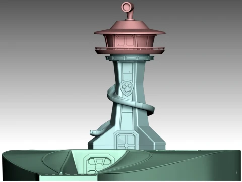 Paw Patrol Control Tower 3D Print Model