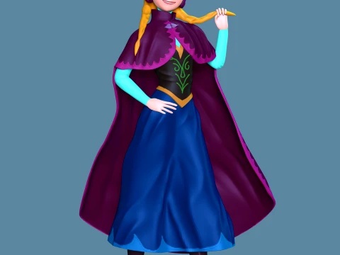 Koningin Anna 3D printmodel