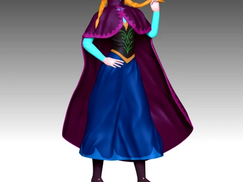 Queen Anna 3D Print Model