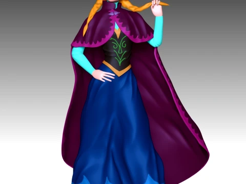 Queen Anna 3D Print Model