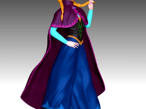 Queen Anna 3D Print Model