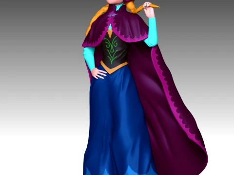 Queen Anna 3D Print Model