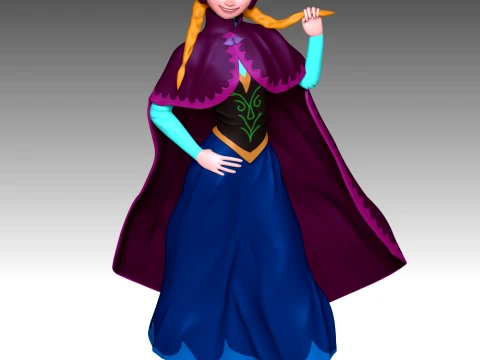 Queen Anna 3D Print Model