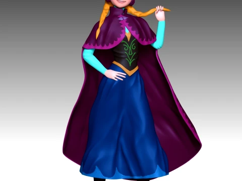 Queen Anna 3D Print Model