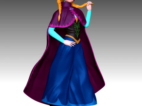 Queen Anna 3D Print Model