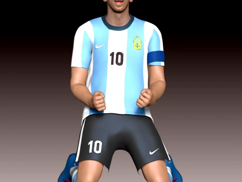 Messi D&uuml;nya Kupası 2026 3D Baskı Modeli