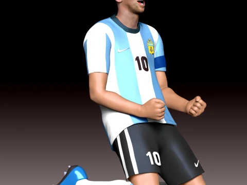 Messi D&uuml;nya Kupası 2026 3D Baskı Modeli