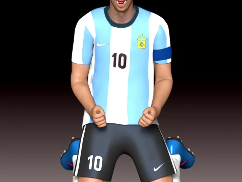 Messi D&uuml;nya Kupası 2026 3D Baskı Modeli