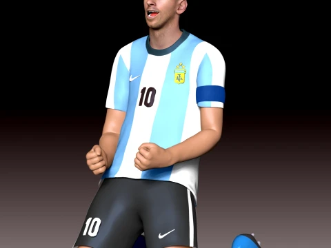 Messi D&uuml;nya Kupası 2026 3D Baskı Modeli