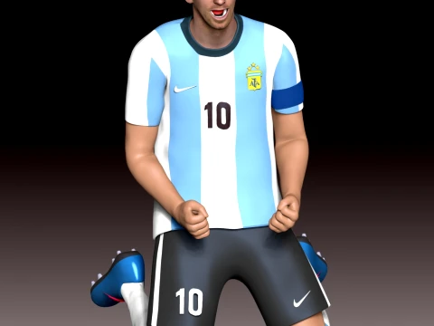Messi D&uuml;nya Kupası 2026 3D Baskı Modeli