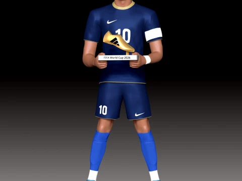 Kylian Mbapp 2026 3D Print Model