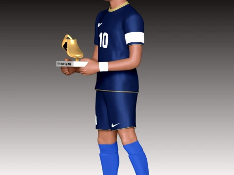 Kylian Mbapp 2026 3D Print Model