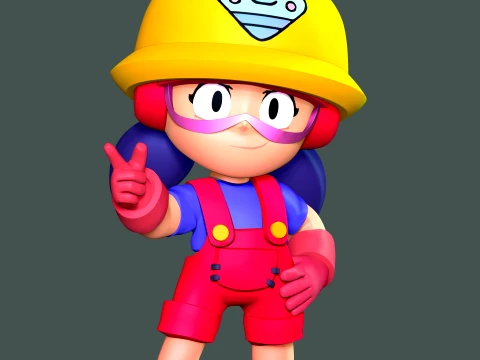Jacky - Brawl Stars 3D Print Model