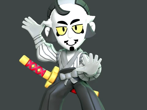 Grijze Samoerai - Brawl Stars 3D printmodel
