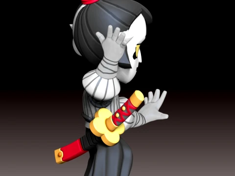 Gray Samurai - Brawl Stars 3D Print Model