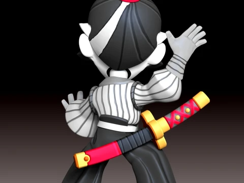 Gray Samurai - Brawl Stars 3D Print Model