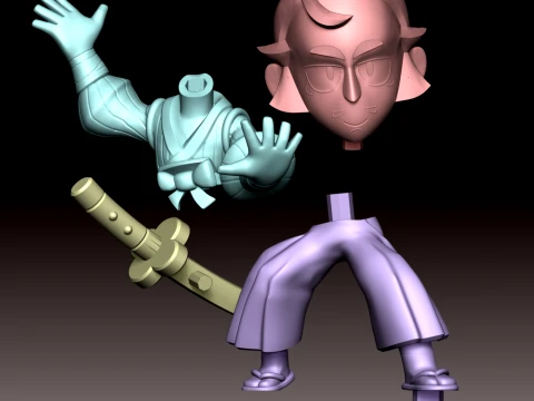 Gray Samurai - Brawl Stars 3D Print Model